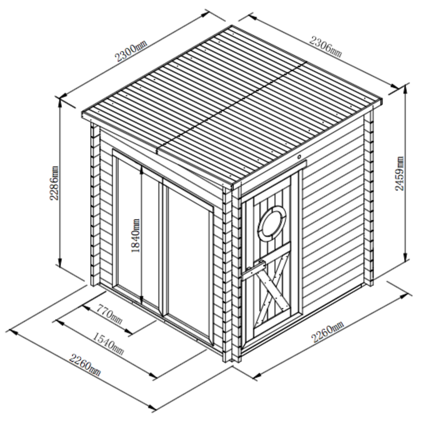 Sauna Lodge - 8 Person