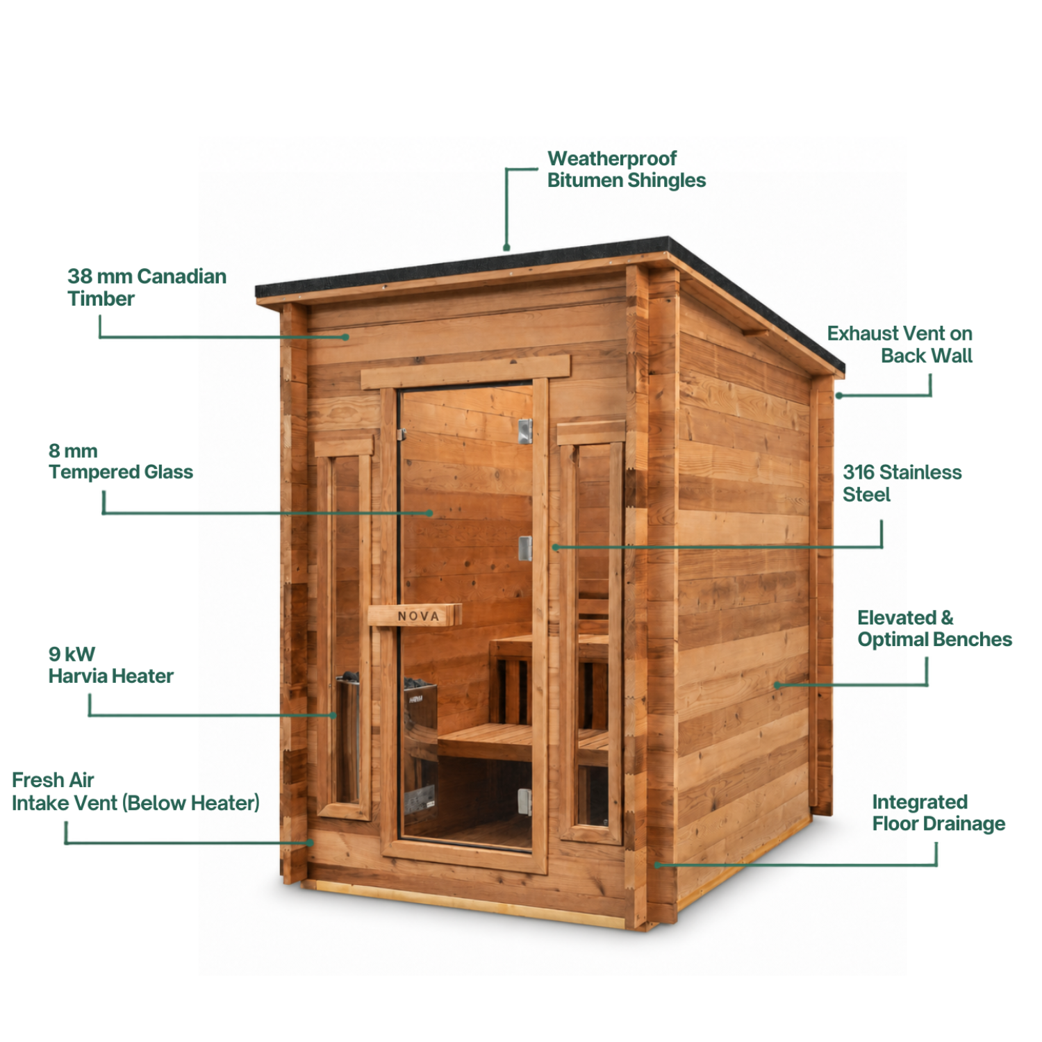 Sauna Cabin - 4 Person