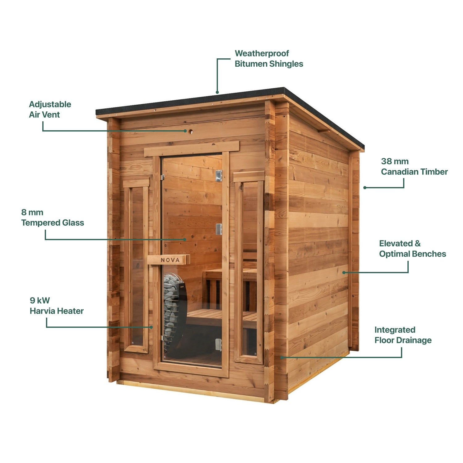 Sauna Cabin - 4 Person