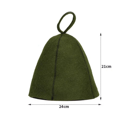 Traditional Felt Sauna Hat