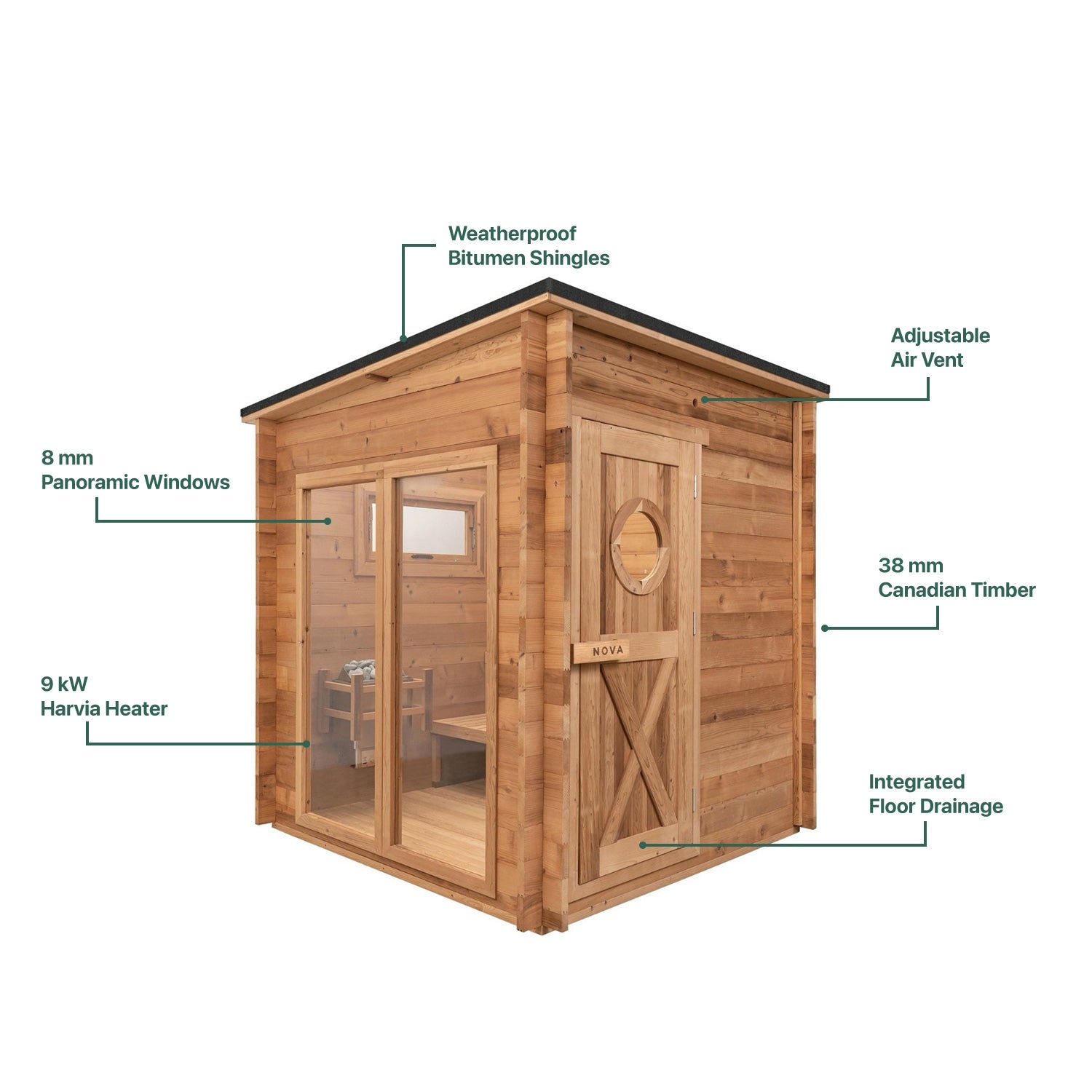 Sauna Lodge - 8 Person – Nova Saunas