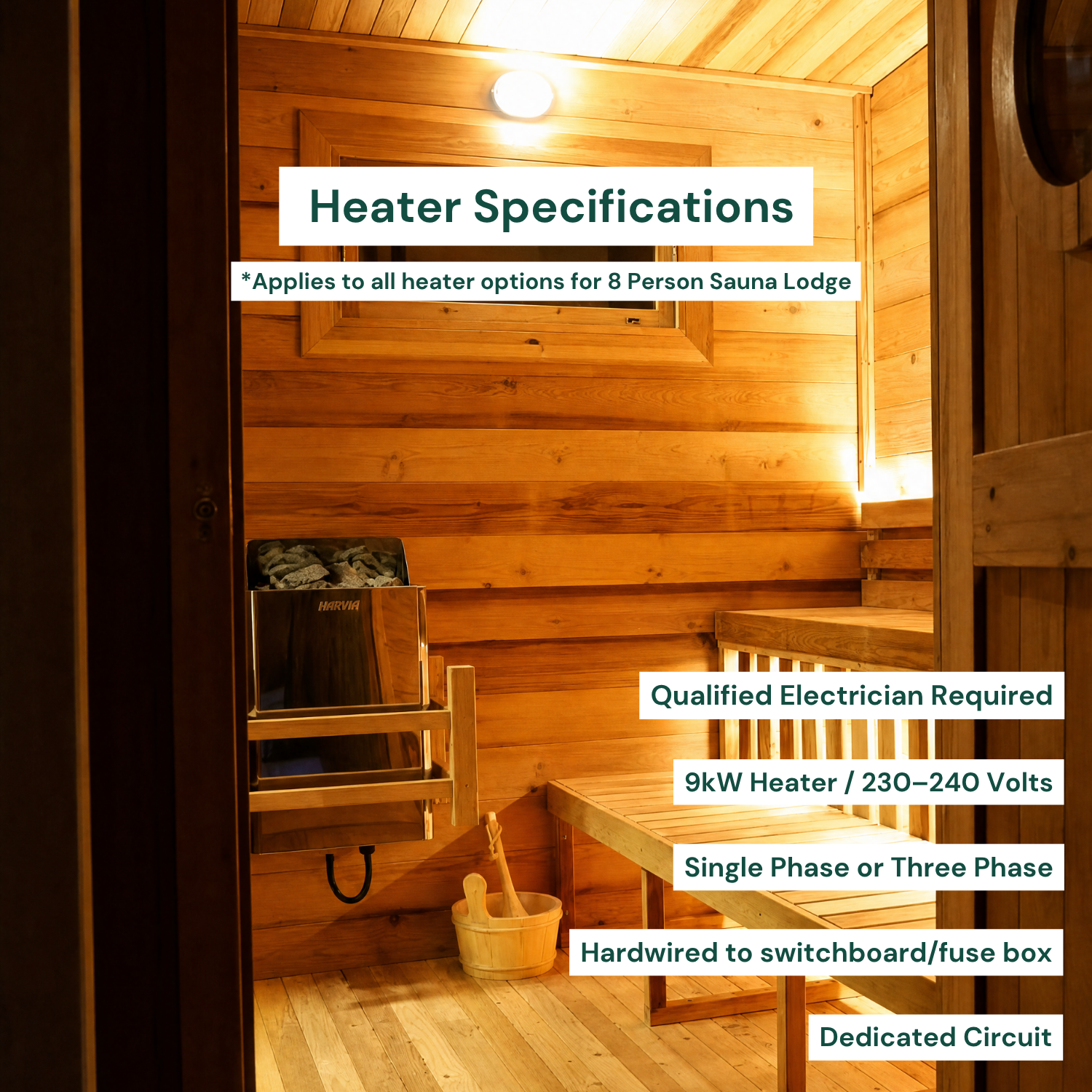 Sauna Lodge - 8 Person