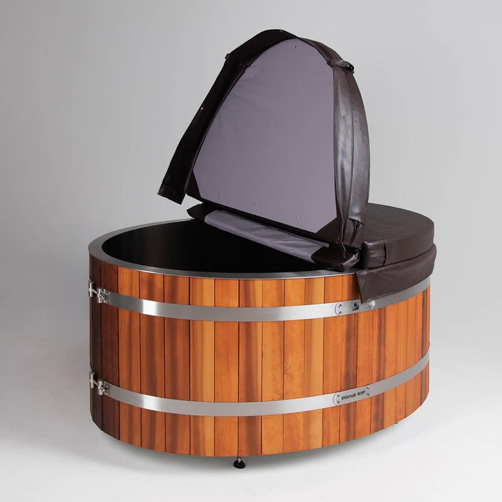 Cedar Max: 8 Person Cedar Sauna + Primal Cedar Ice Bath