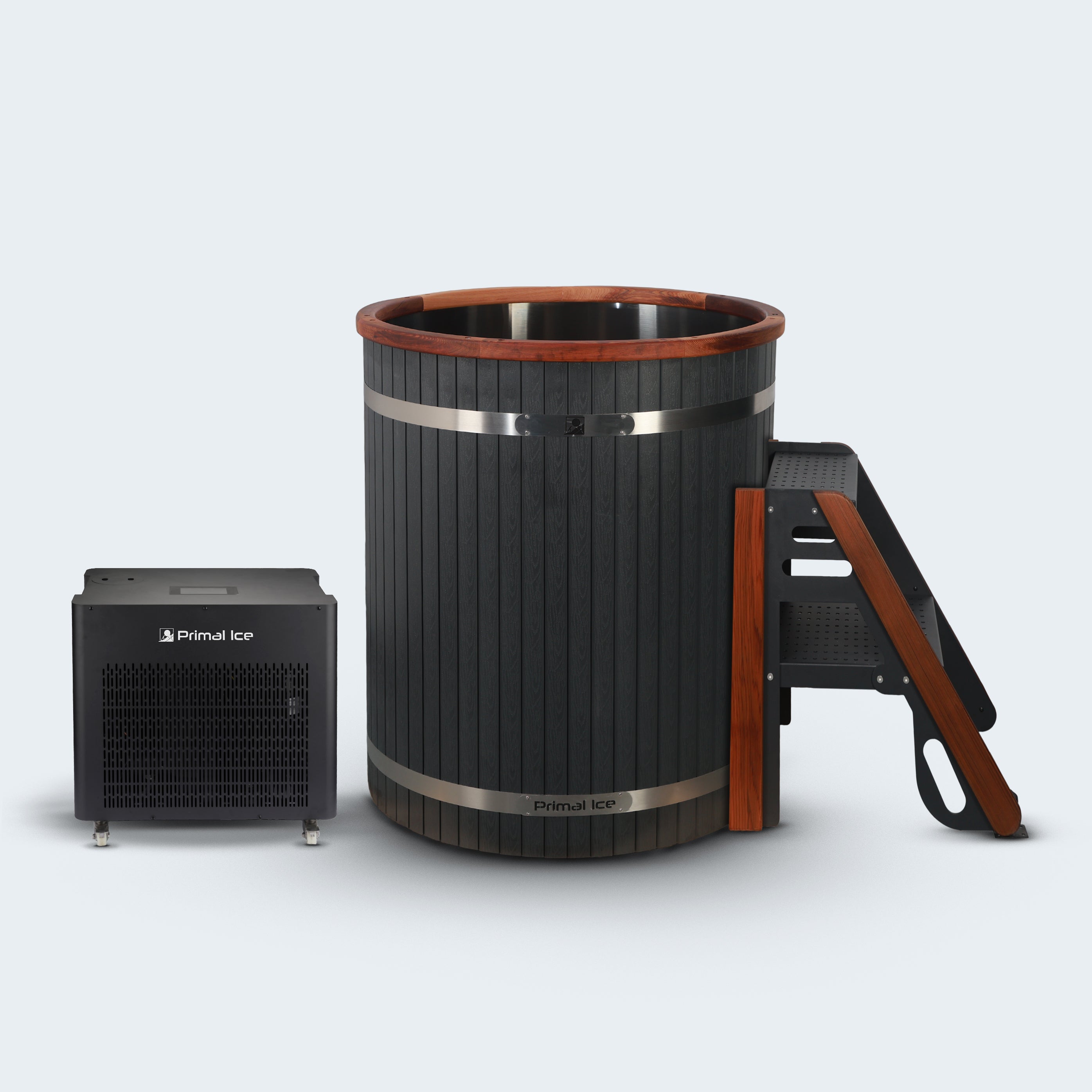 Cedar Duo: Cedar 2 Person Sauna + Premium Cedar Barrel