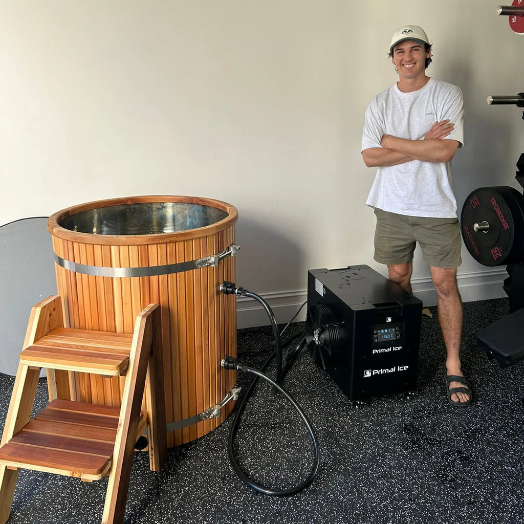 Cedar Duo: Cedar 2 Person Sauna + Premium Cedar Barrel