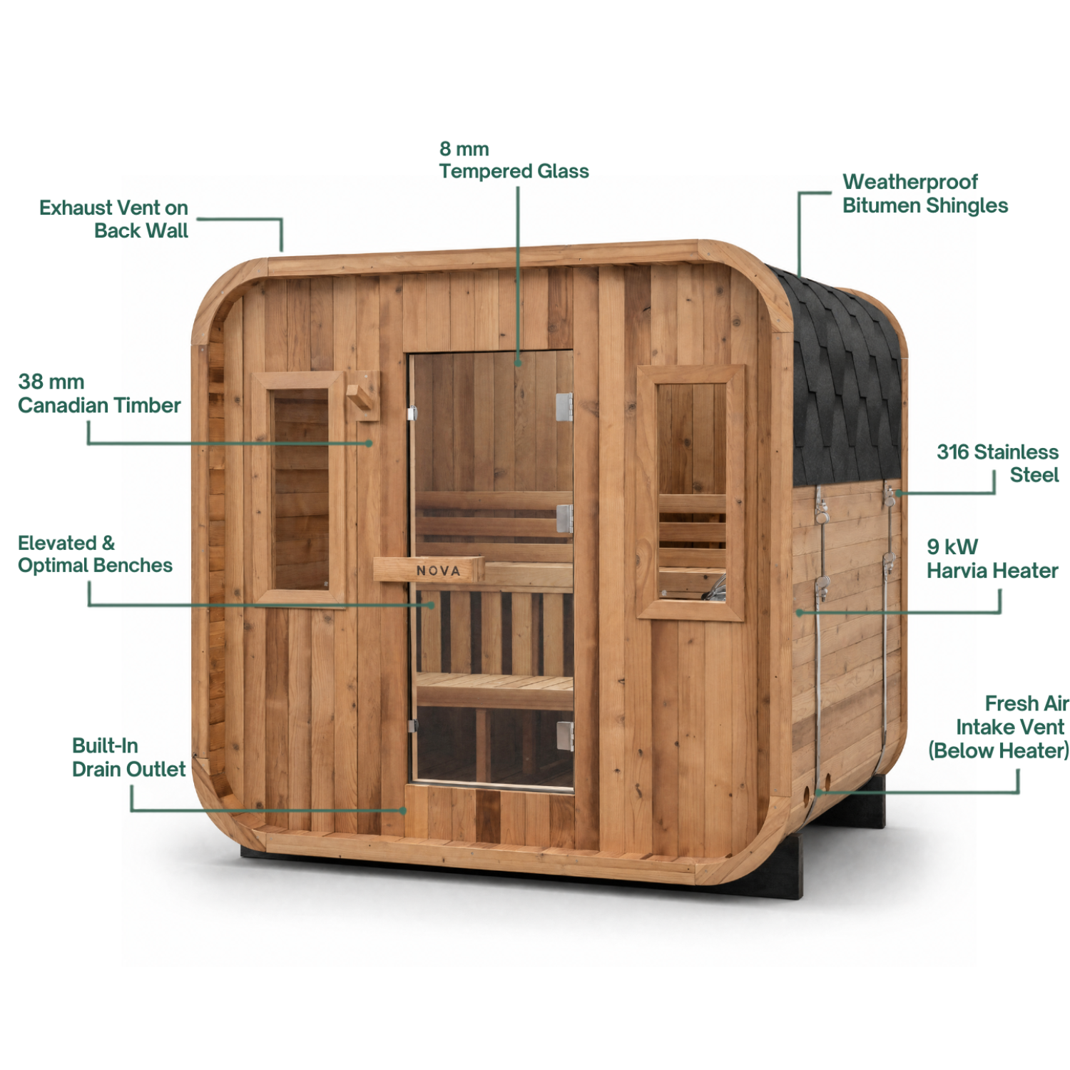 Sauna Cube - 6 Person